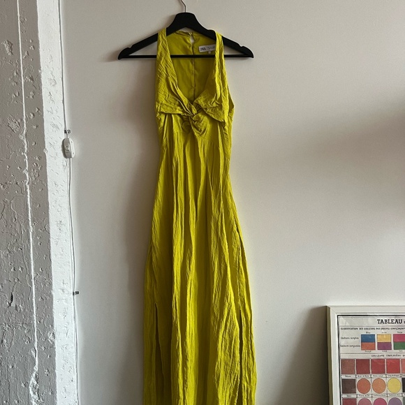 Zara Dresses & Skirts - bright yellow dress with open back detail